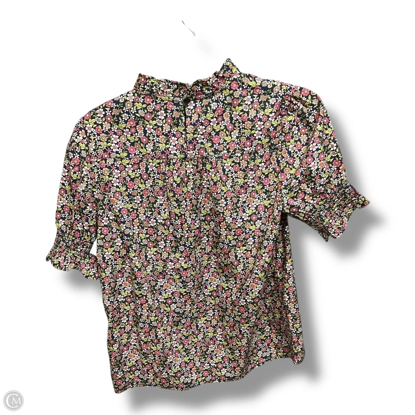 Top Short Sleeve By J. Crew In Floral Print, Size: Xs