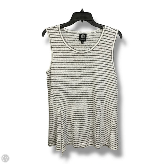 Top Sleeveless By Bobeau In Striped Pattern, Size: L