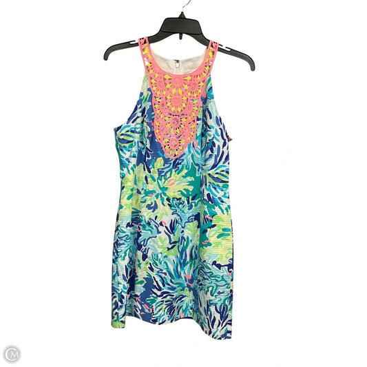 Dress Designer By Lilly Pulitzer In Blue & Orange, Size: S