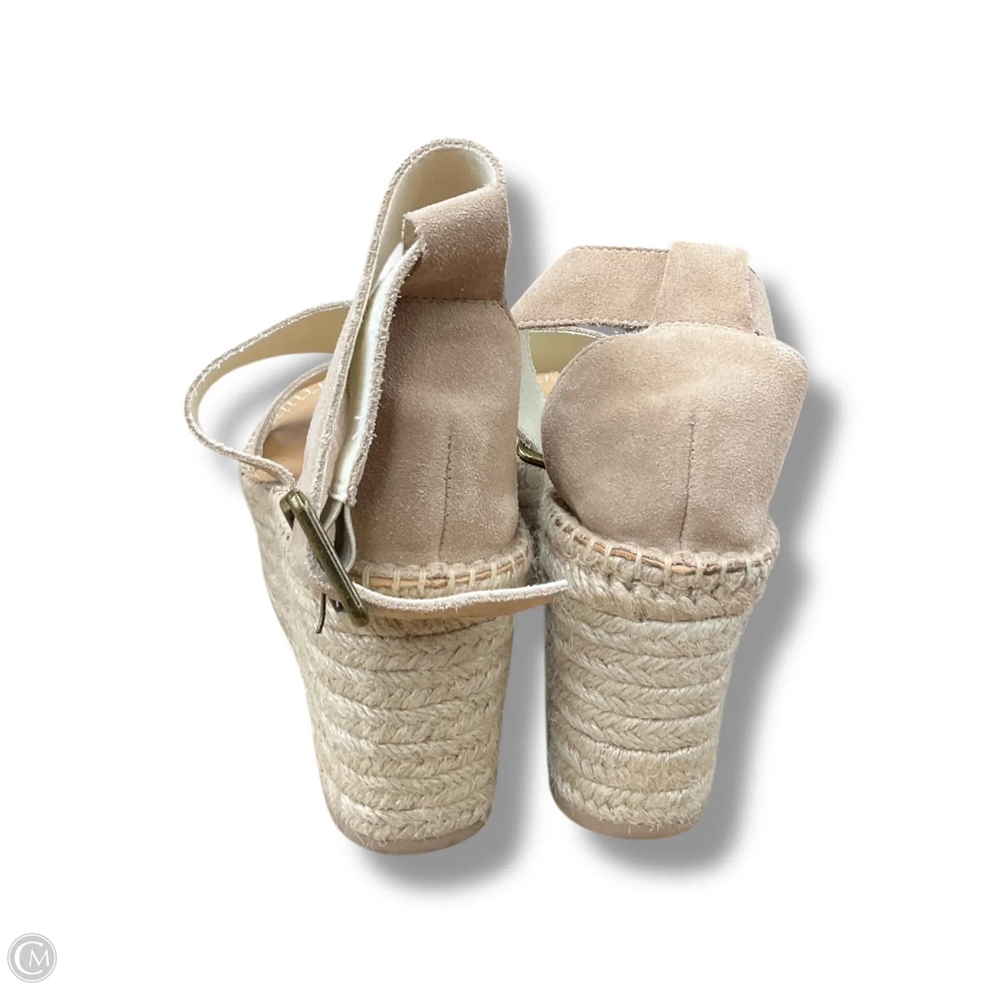 Sandals Heels Wedge By Soludos In Beige, Size: 9