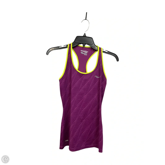 Athletic Tank Top By Saucony In Purple, Size: S