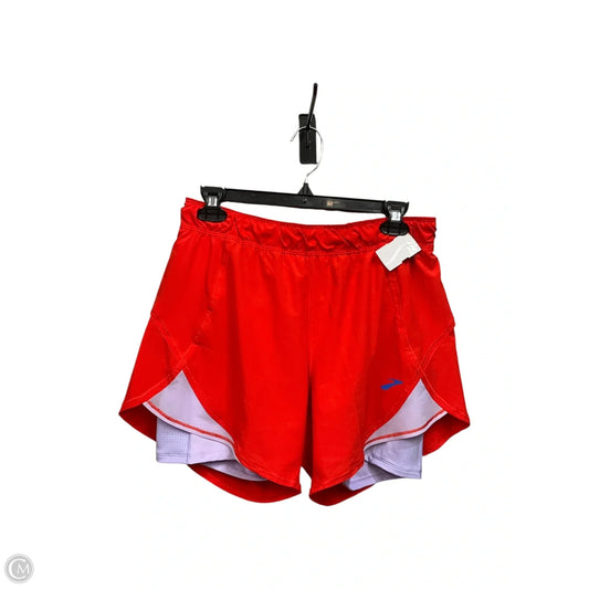 Athletic Shorts By Brooks In Orange & Purple, Size: M