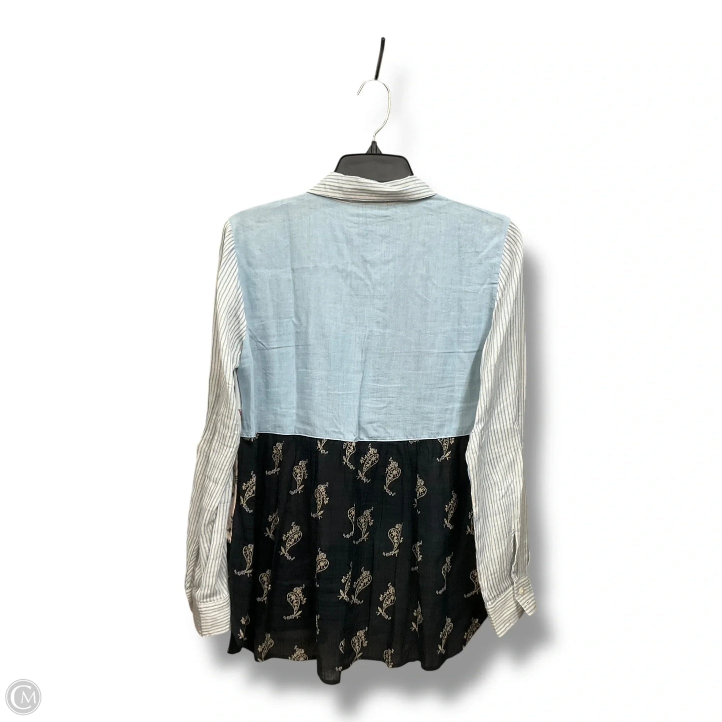 Blouse Long Sleeve By Style And Company In Multi-colored, Size: S