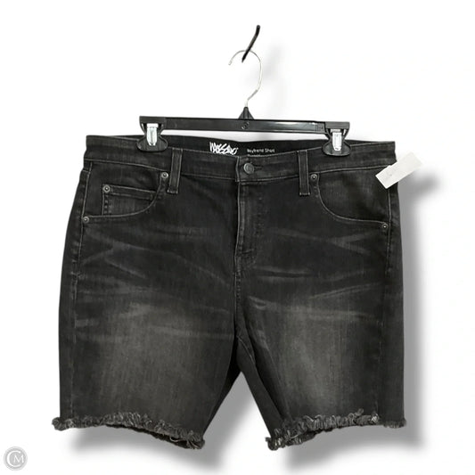 Shorts By Mossimo In Black Denim, Size: 12