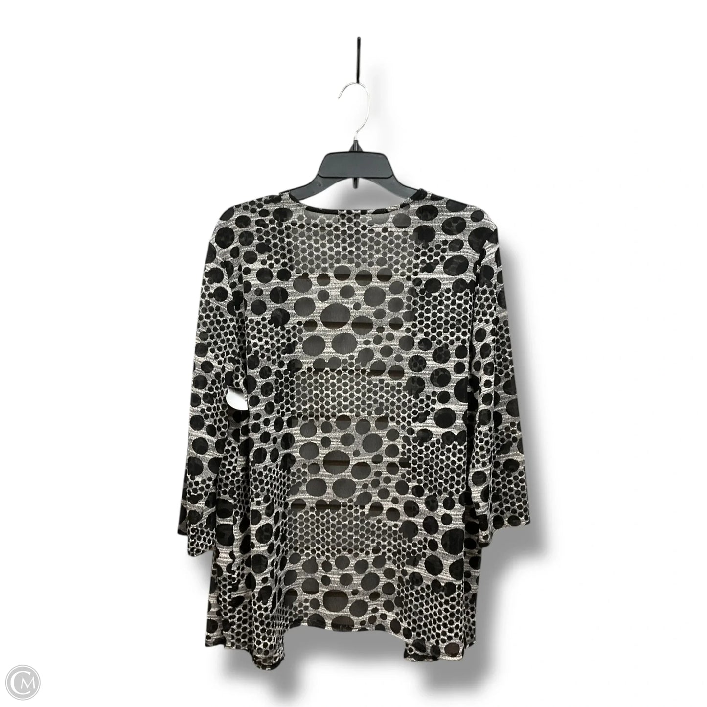 Swimwear Cover-up By Easywear By Chicos In Polkadot Pattern, Size: Xl