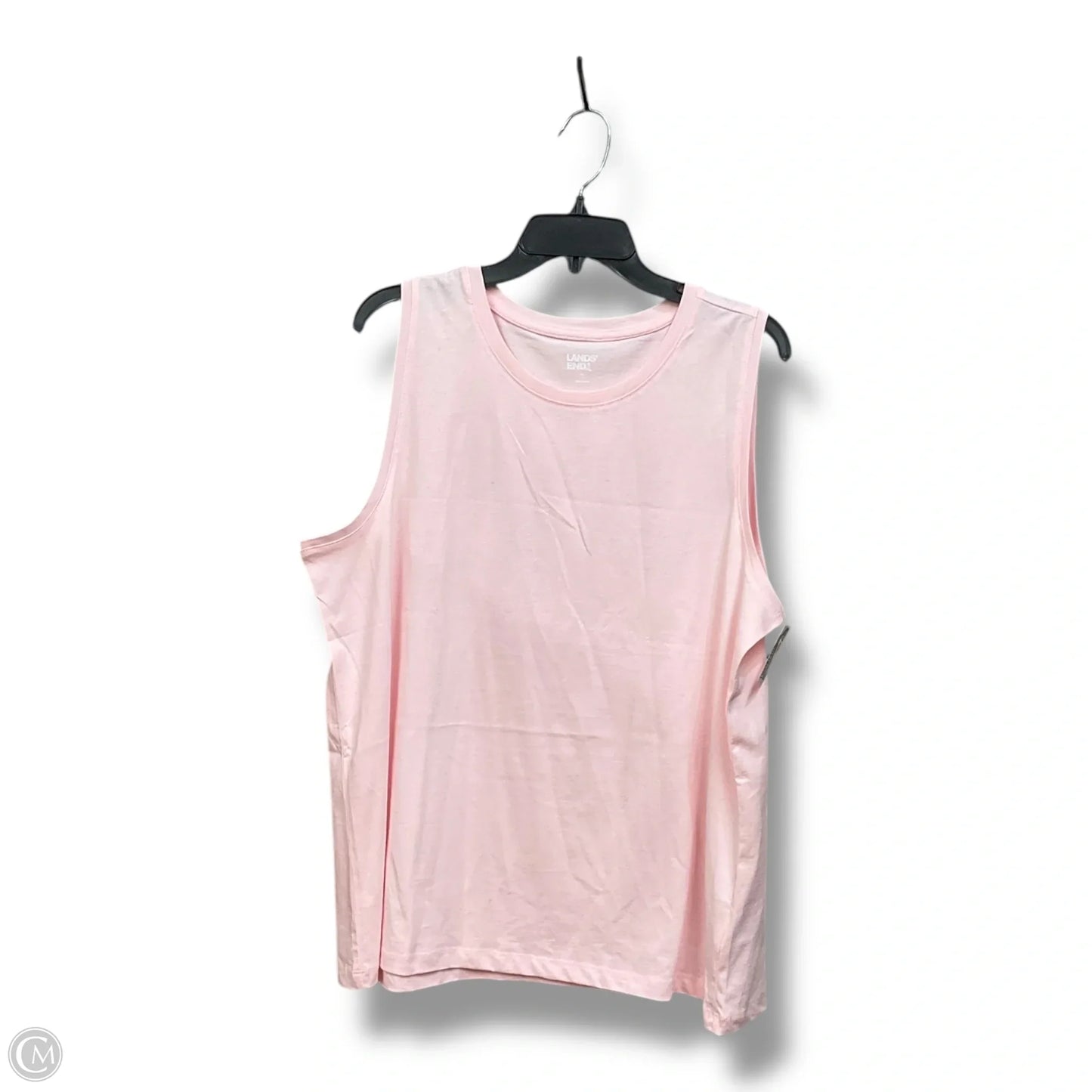 Top Sleeveless Basic By Lands End In Pink, Size: Xl