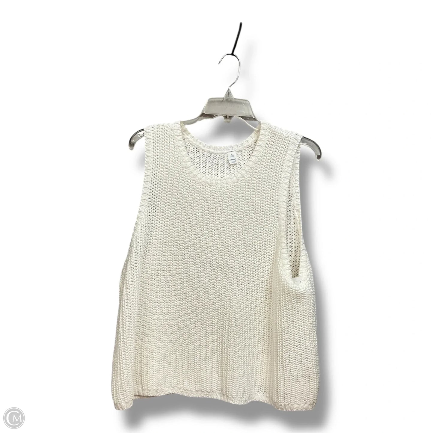 Vest Sweater By Old Navy In White, Size: Xl