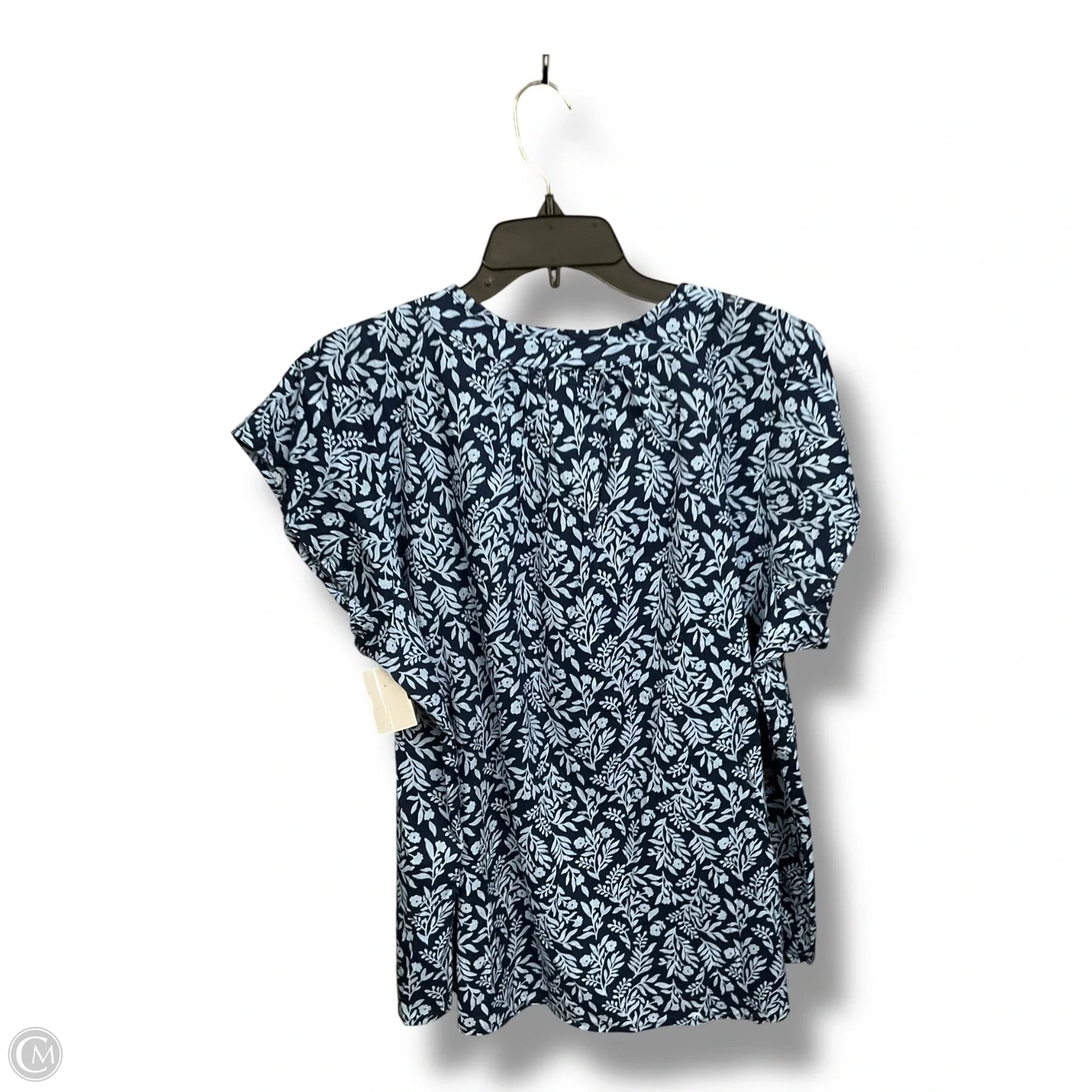 Top Short Sleeve By St Johns Bay In Blue, Size: L