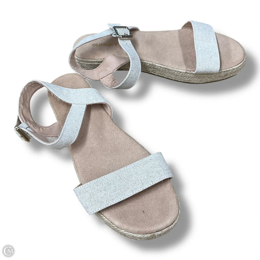 Sandals Heels Platform By Old Navy In Beige, Size: 8