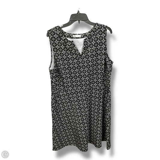 Dress Casual Short By Croft And Barrow In Black & White, Size: Xxl