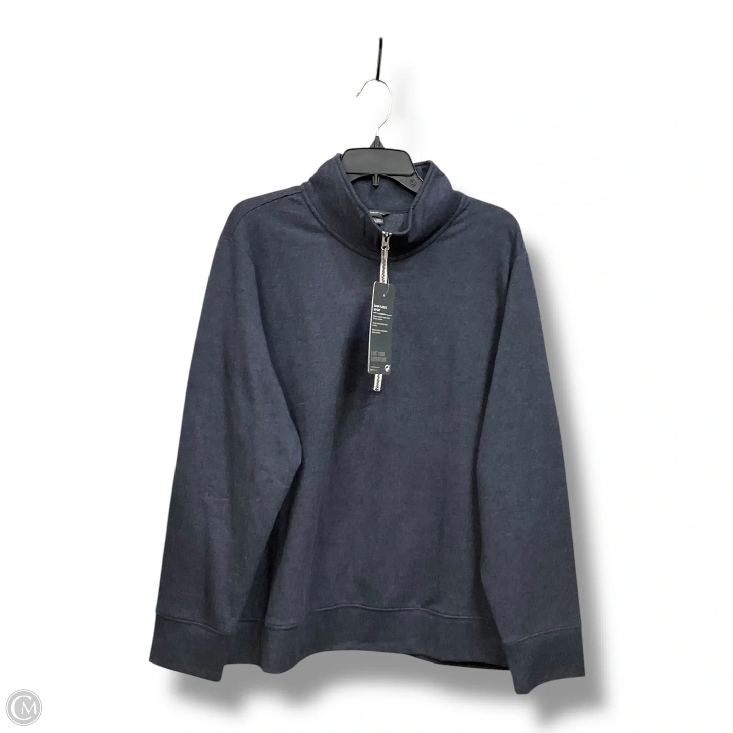 Sweatshirt Collar By Eddie Bauer In Blue, Size: 2x