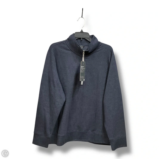 Sweatshirt Collar By Eddie Bauer In Blue, Size: 2x