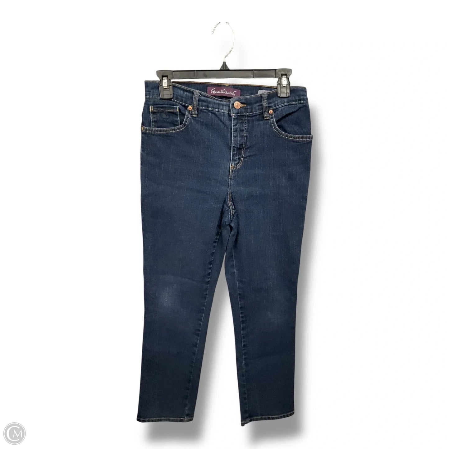 Jeans Straight By Gloria Vanderbilt In Blue Denim, Size: 8p