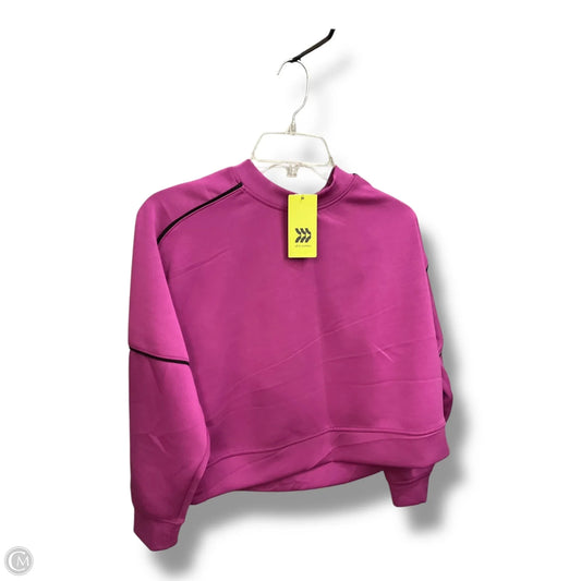 Athletic Top Long Sleeve Crewneck By All In Motion In Purple, Size: Xs