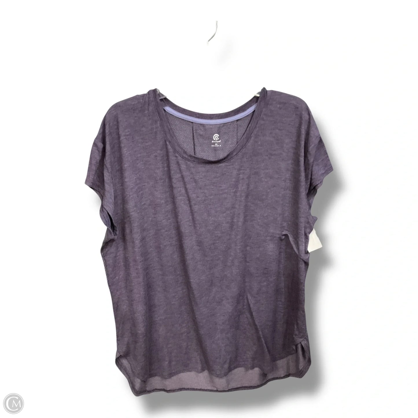 Athletic Top Short Sleeve By Champion In Purple, Size: Xxl