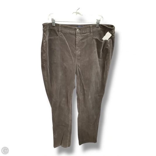 Pants Corduroy By Talbots In Grey, Size: 18