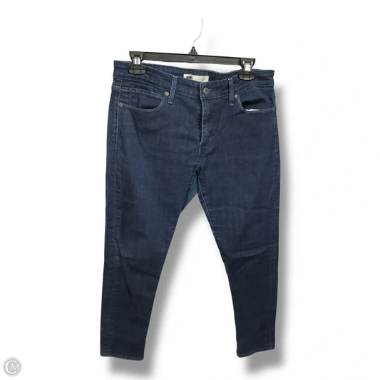 Jeans Straight By Levis In Blue Denim, Size: 8