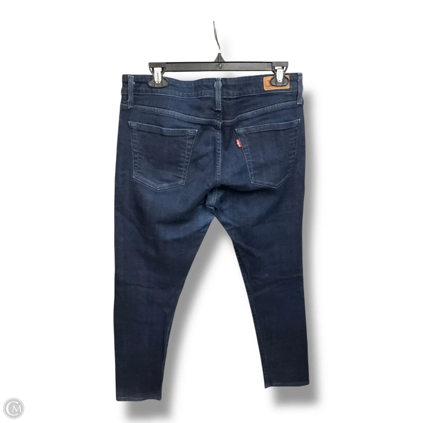 Jeans Straight By Levis In Blue Denim, Size: 8