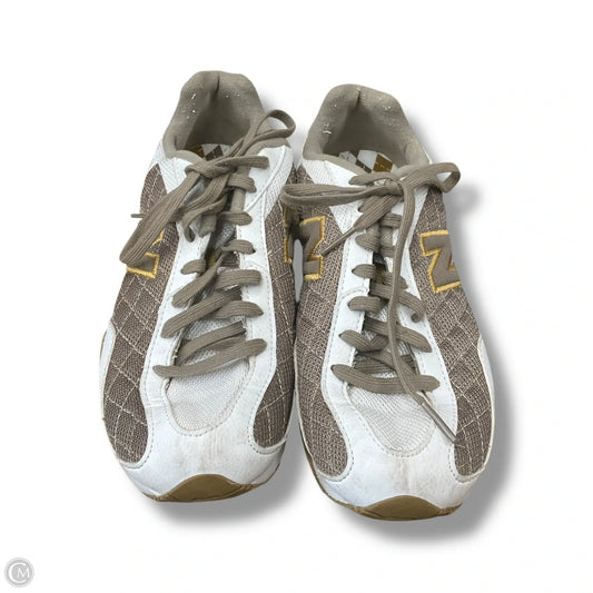 Shoes Athletic By New Balance In Brown & White, Size: 8