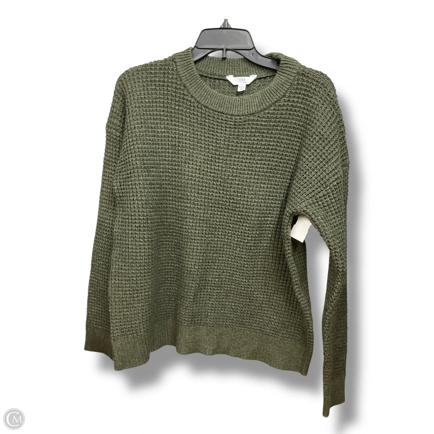 Sweater By Time And Tru In Green, Size: L