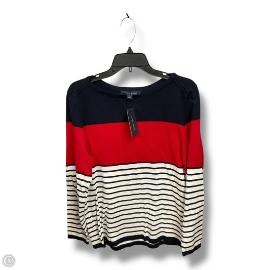Top Long Sleeve By Tommy Hilfiger In Blue Red & White, Size: L