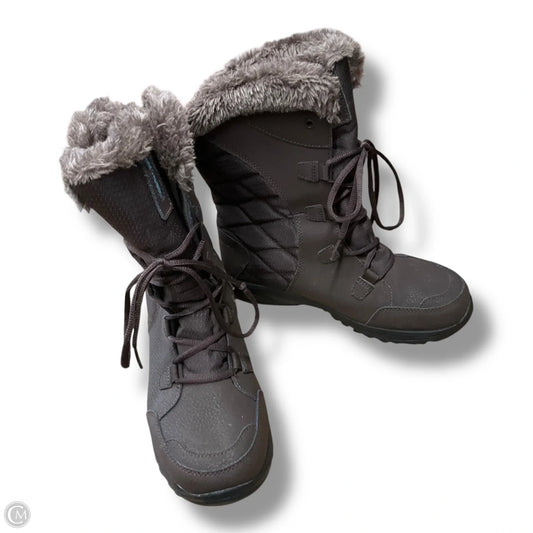 Boots Snow By Columbia In Brown, Size: 8