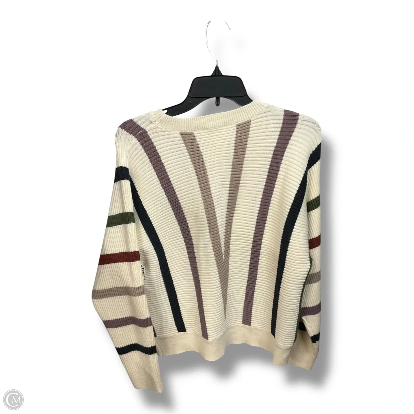 Sweater By Hem & Thread In Striped Pattern, Size: M