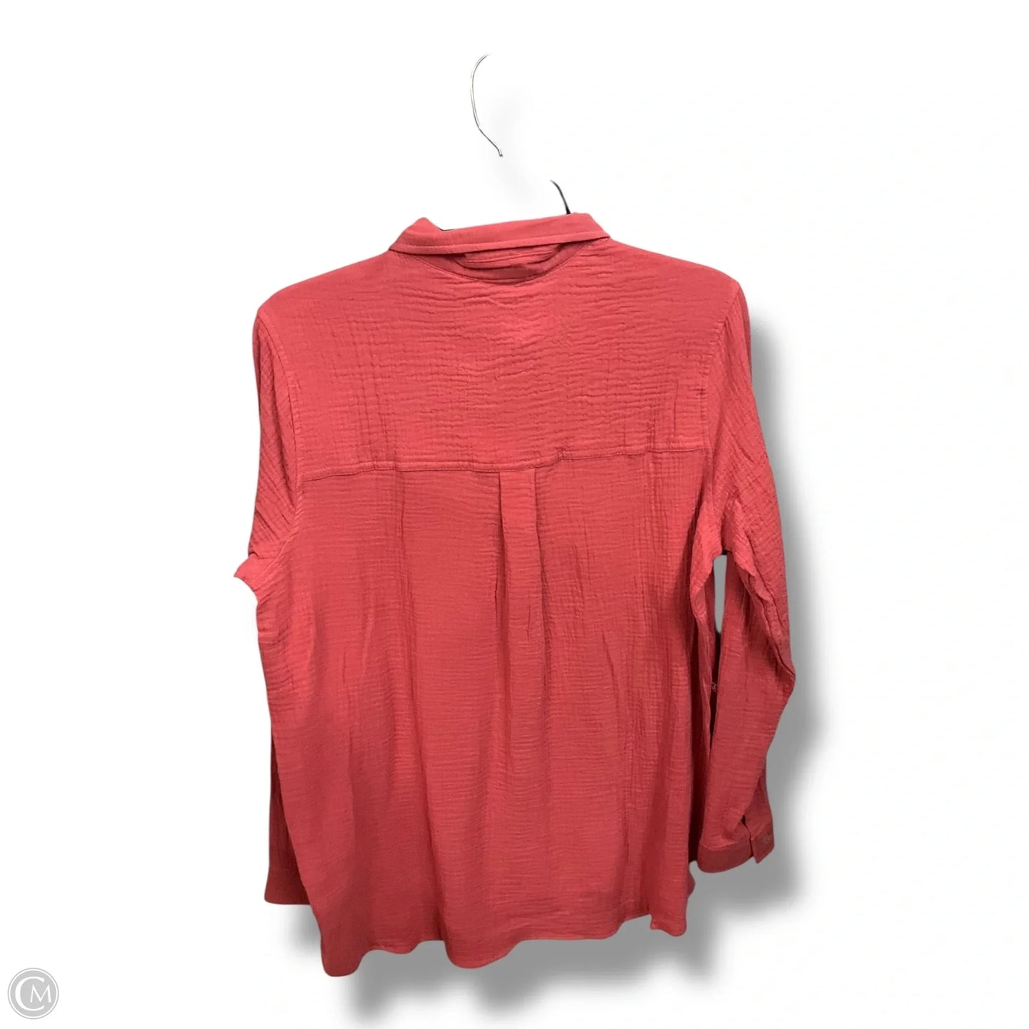 Blouse Long Sleeve By Jessica Simpson In Orange, Size: M