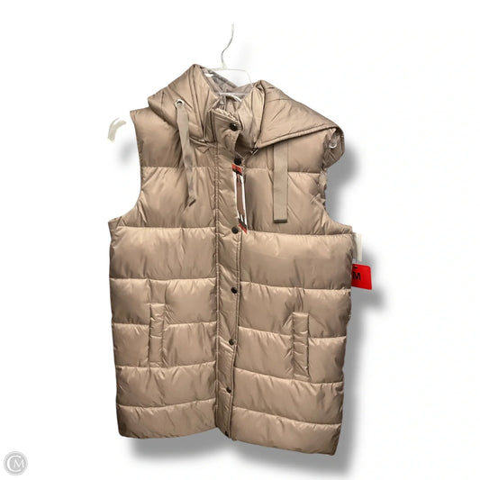 Vest Puffer & Quilted By Weatherproof In Taupe, Size: M