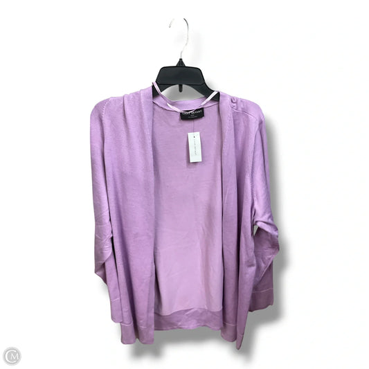Cardigan By Lane Bryant In Purple, Size: 3x