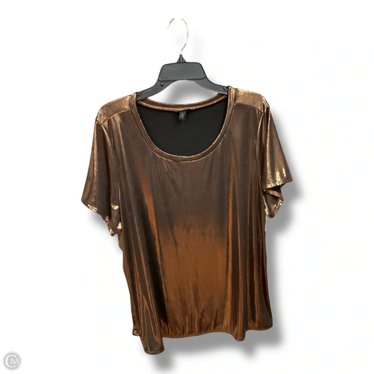 Top Short Sleeve By Torrid In Copper, Size: 3x
