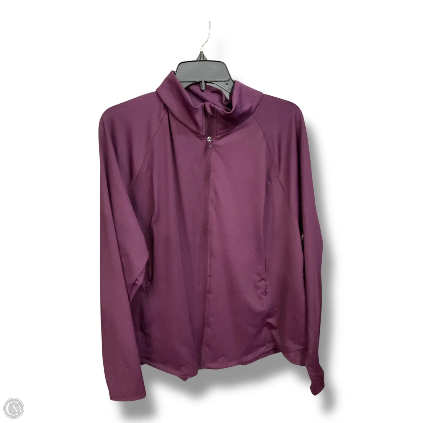 Athletic Jacket By Tek Gear In Purple, Size: 2x
