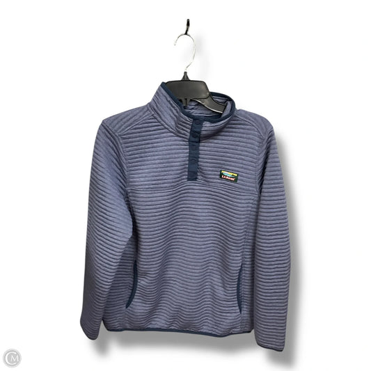 Athletic Top Long Sleeve Collar By L.l. Bean In Purple, Size: L