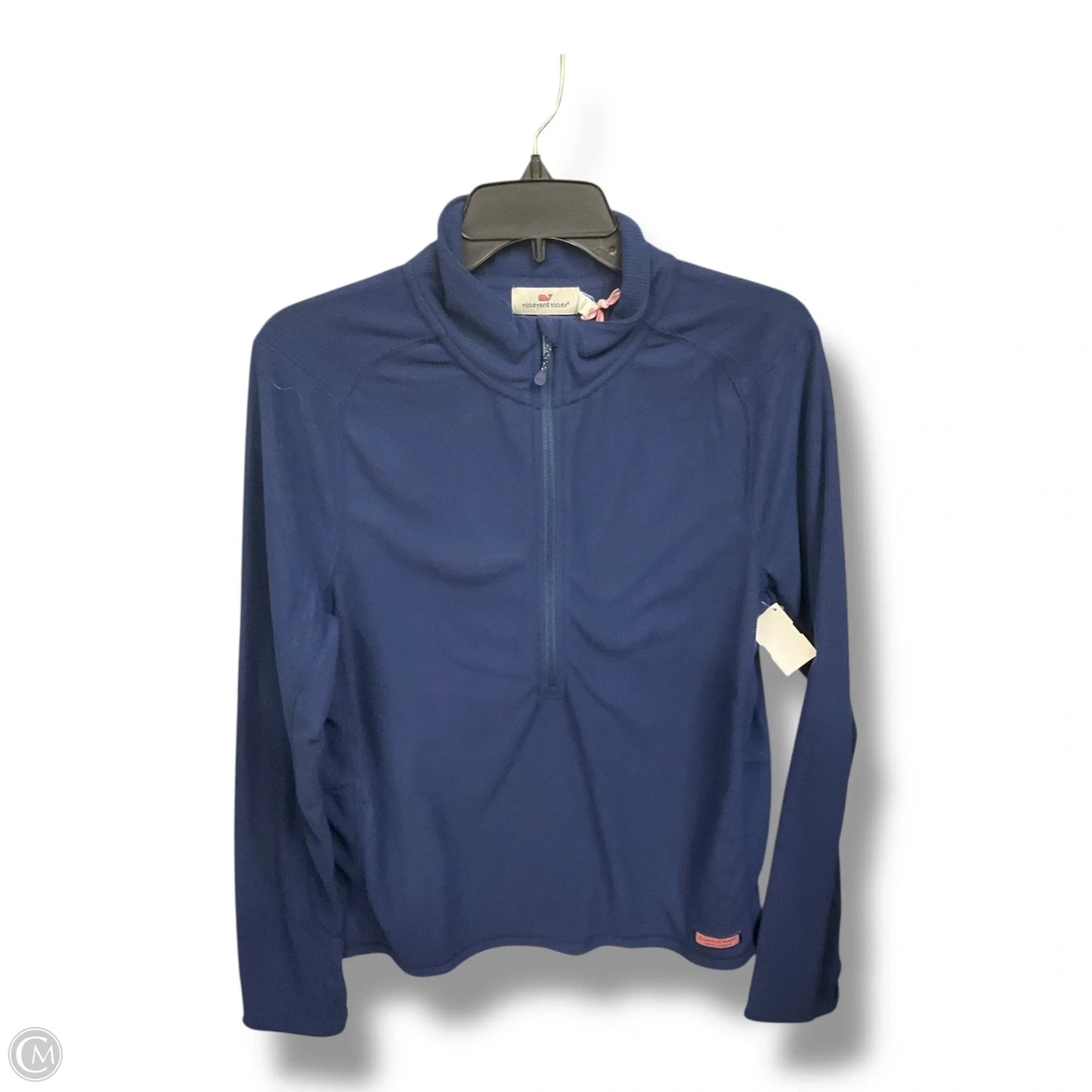 Athletic Top Long Sleeve Collar By Vineyard Vines In Blue, Size: L