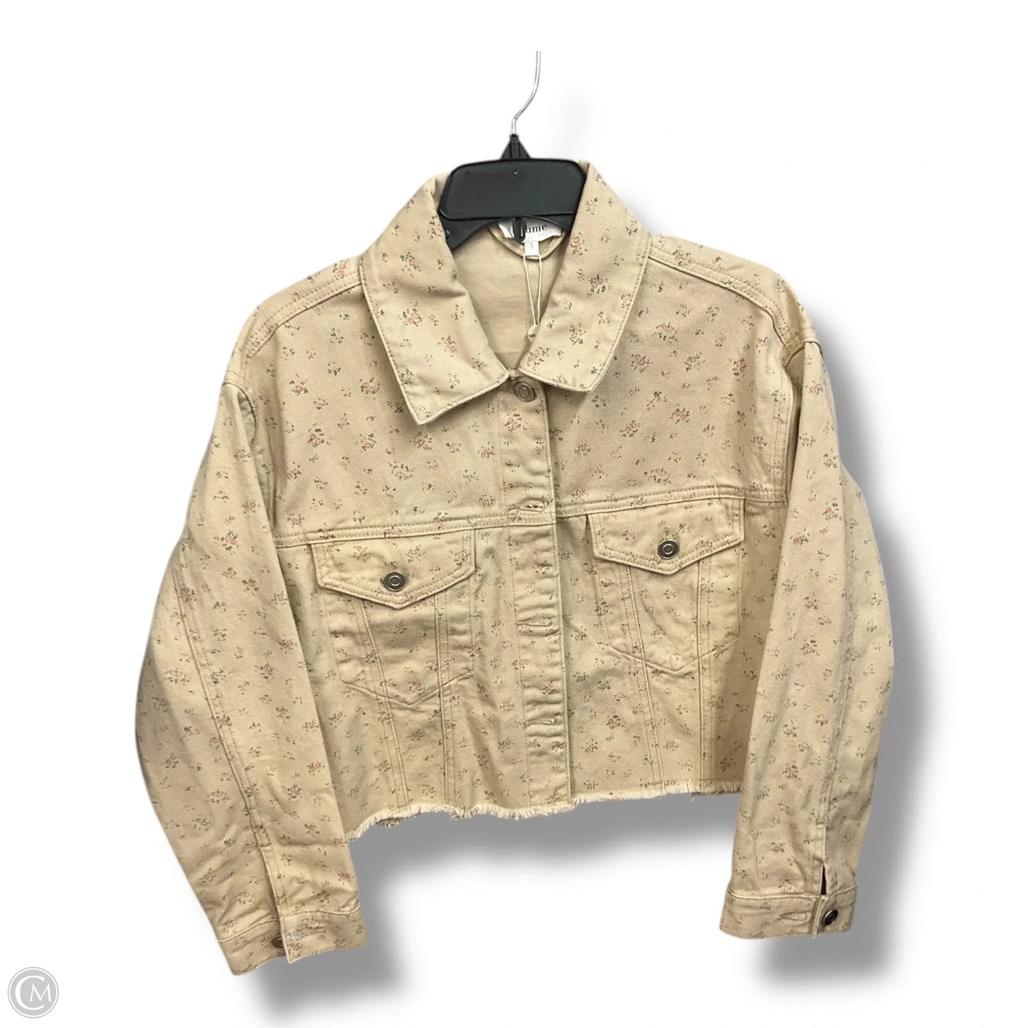 Jacket Denim By Bohme In Beige, Size: S
