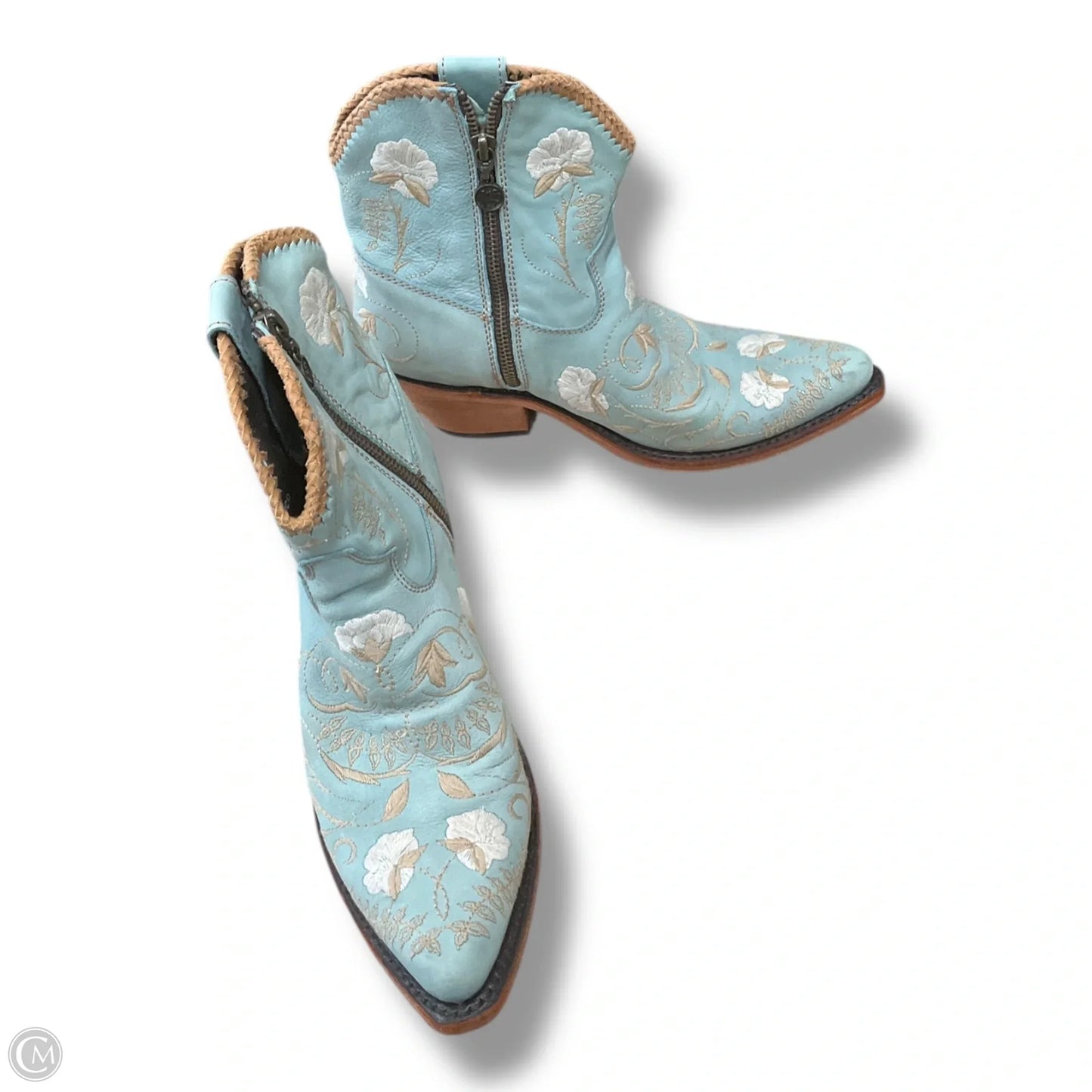 Boots Western By Cma In Green & White, Size: 8