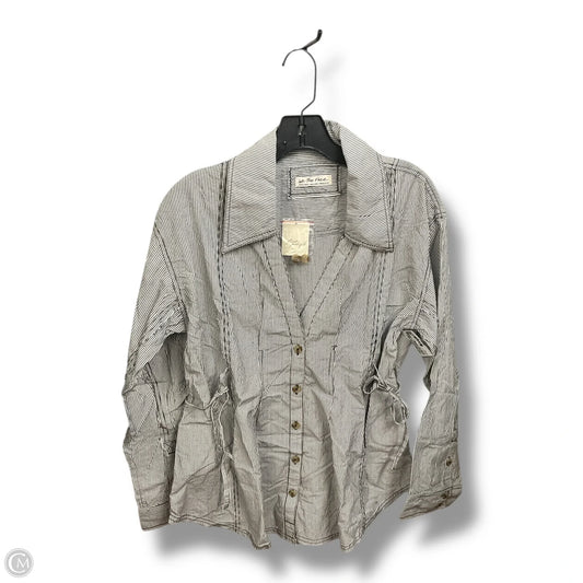 Blouse Long Sleeve By We The Free In Striped Pattern, Size: Xs
