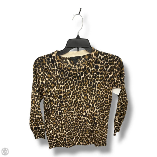 Top Long Sleeve By J. Crew In Animal Print, Size: S