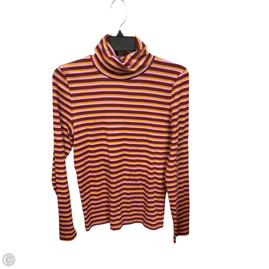 Top Long Sleeve By Madewell In Striped Pattern, Size: S