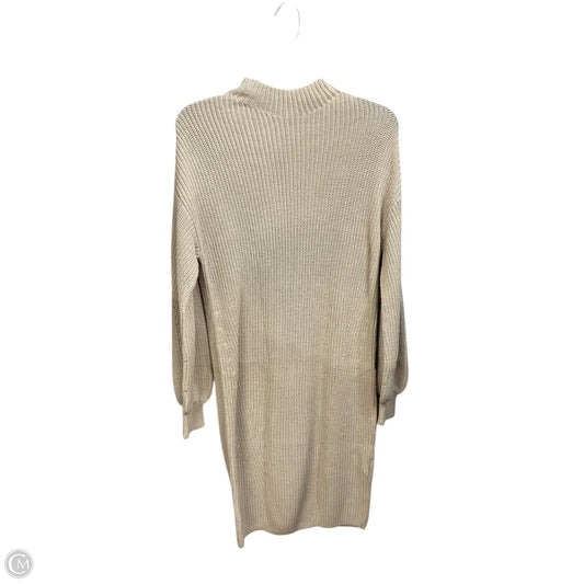 Dress Sweater By Style And Company In Beige, Size: M