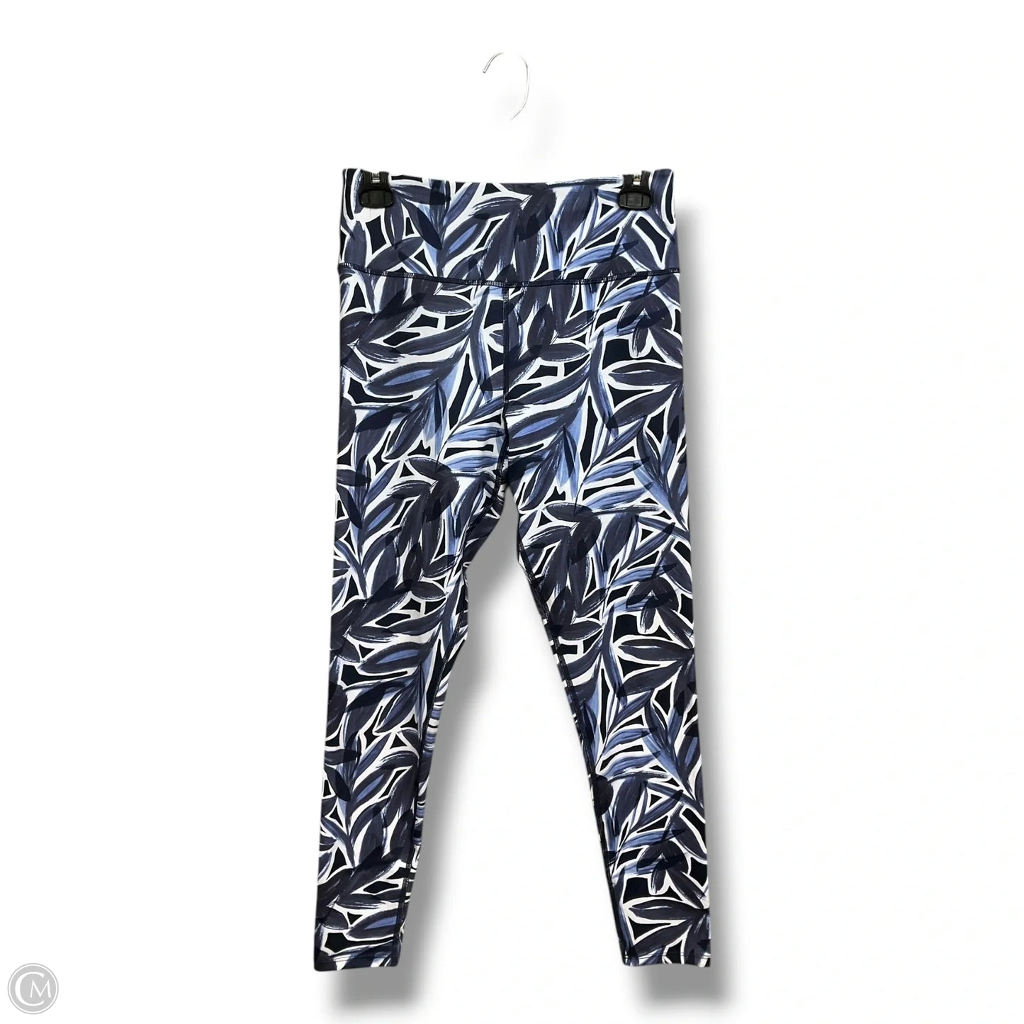 Athletic Leggings Capris By Sage In Blue & Grey, Size: M