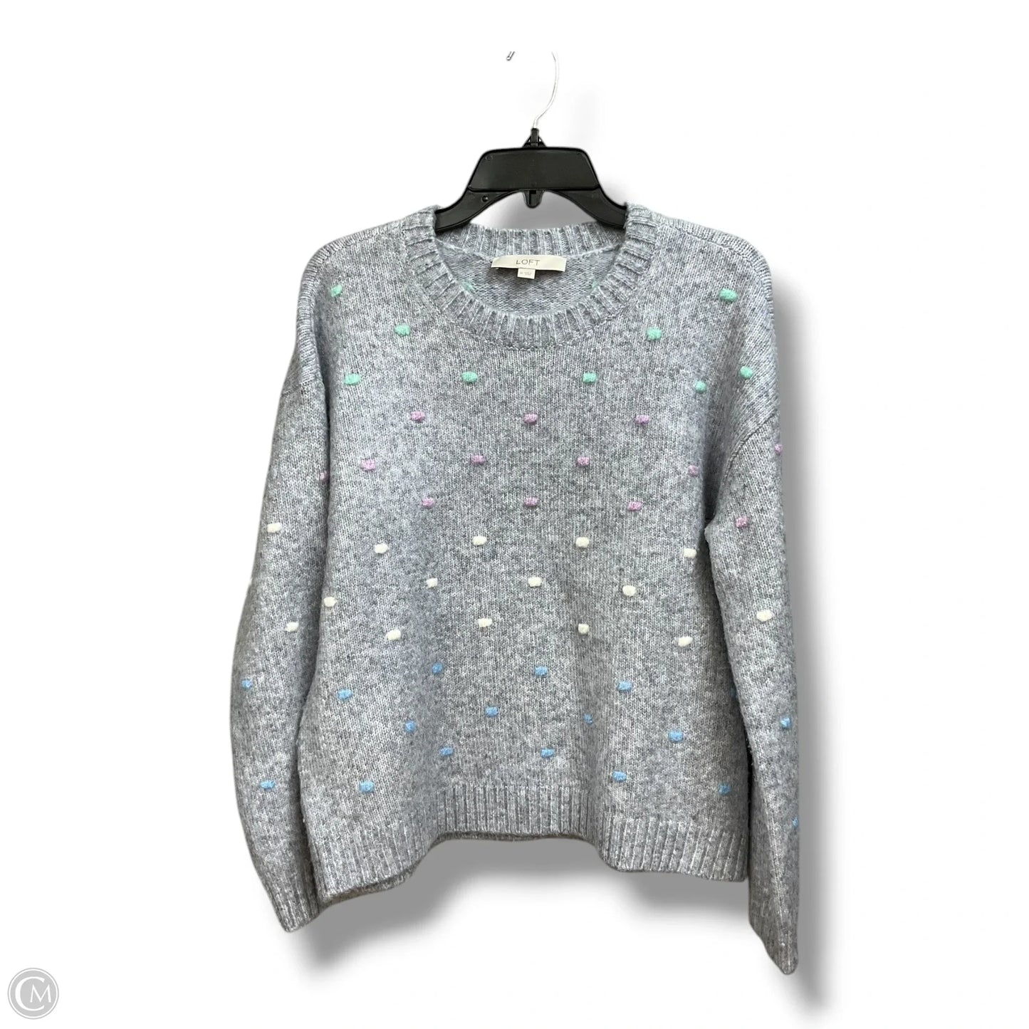 Sweater By Loft In Polkadot Pattern, Size: M