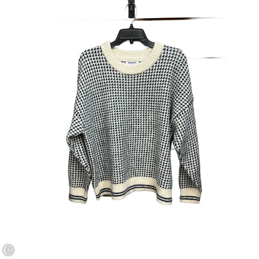 Sweater By Old Navy In Blue & Cream, Size: Xl