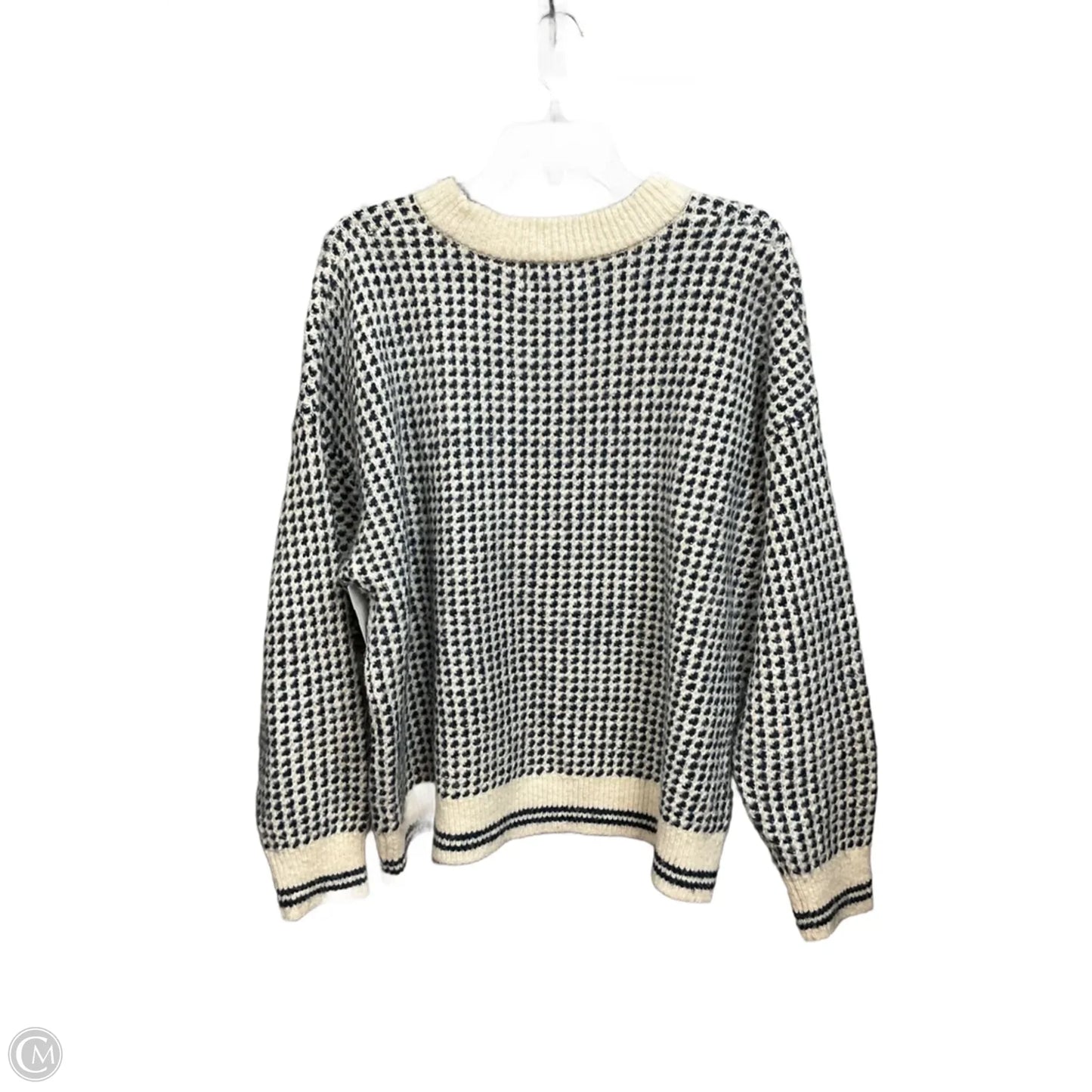 Sweater By Old Navy In Blue & Cream, Size: Xl