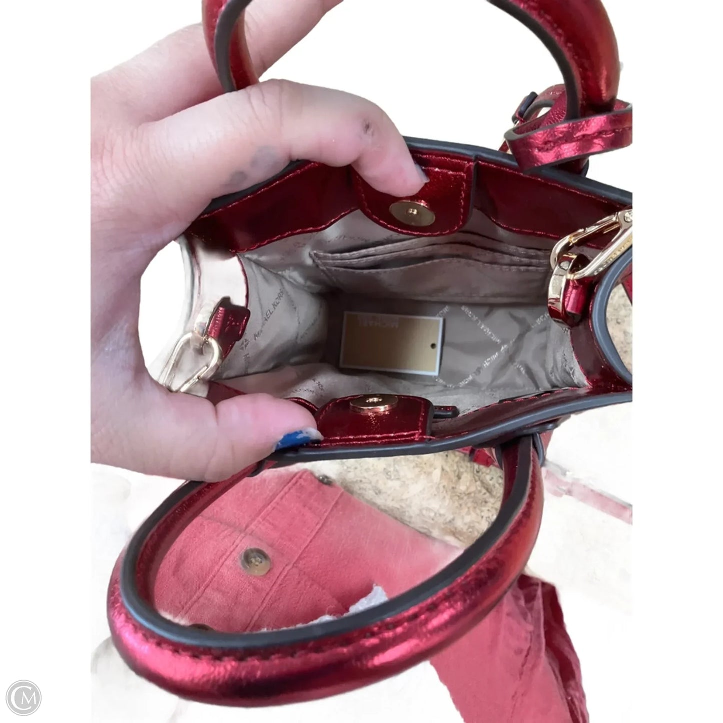 Crossbody Leather By Michael By Michael Kors, Size: Small