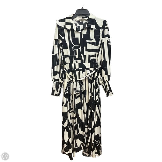 Dress Casual Maxi By Cmb In Black & Cream, Size: M