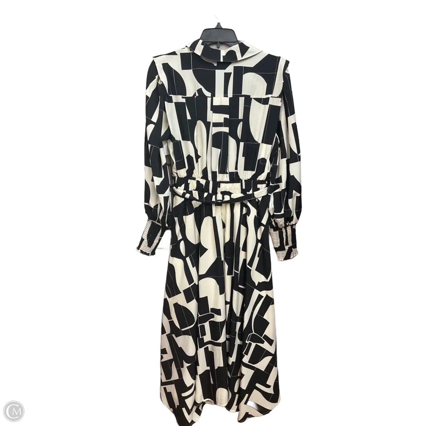Dress Casual Maxi By Cmb In Black & Cream, Size: M
