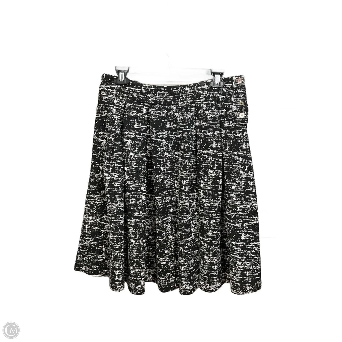 Skirt Designer By Karl Lagerfeld In Black & White, Size: 8