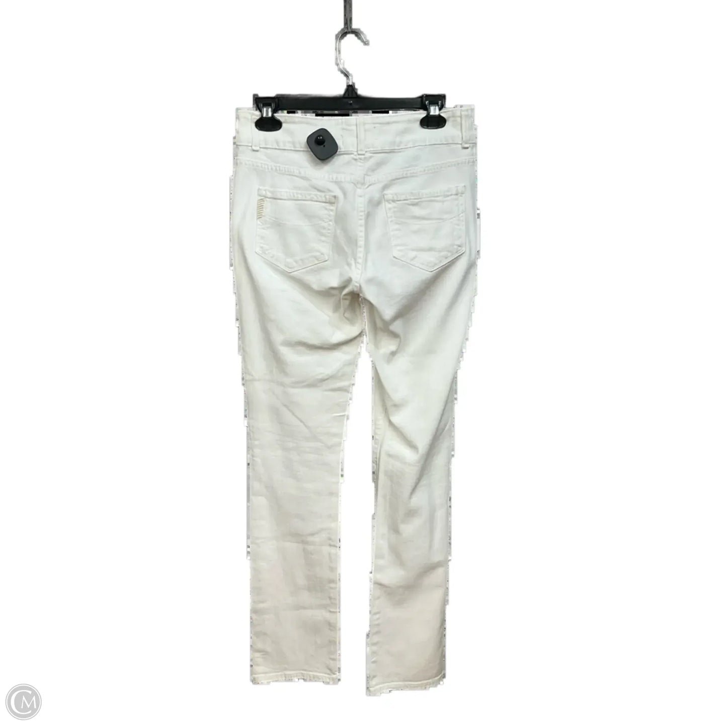 Jeans Skinny By Paige In White Denim, Size: 4
