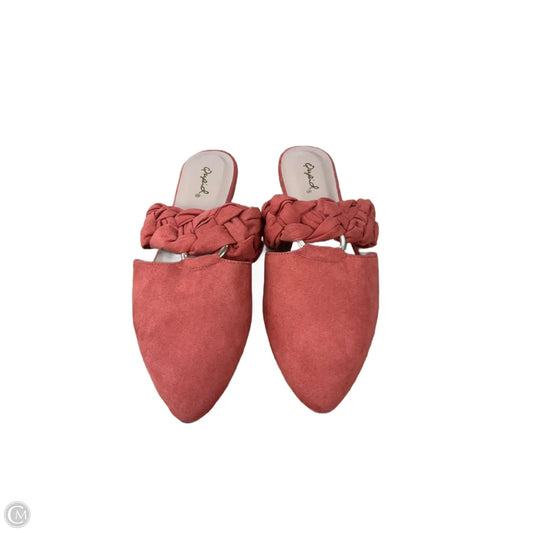 Shoes Flats By Qupid In Orange, Size: 7